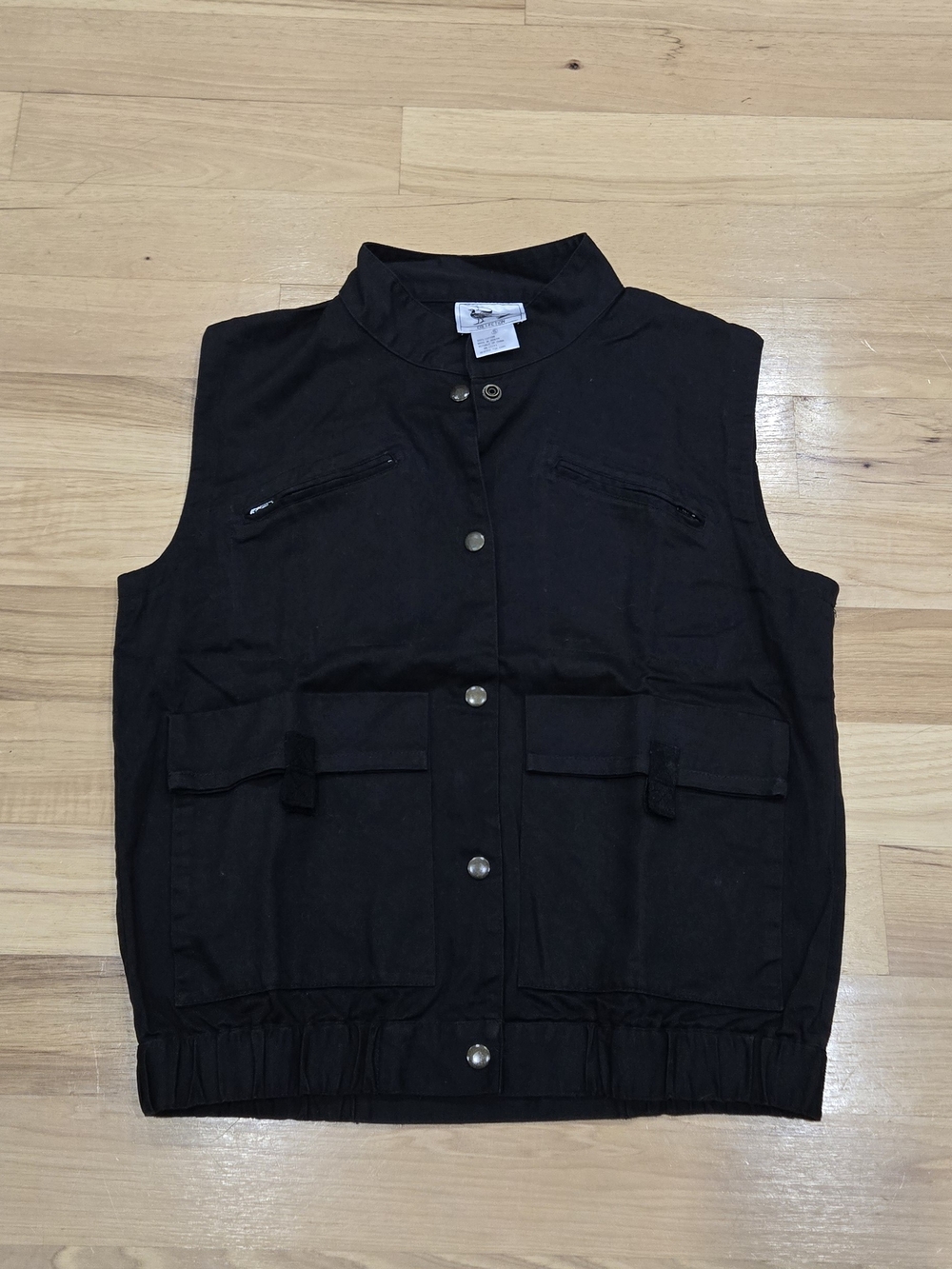 Pheasant Hill Collection Black Utility Vest with Front Pockets